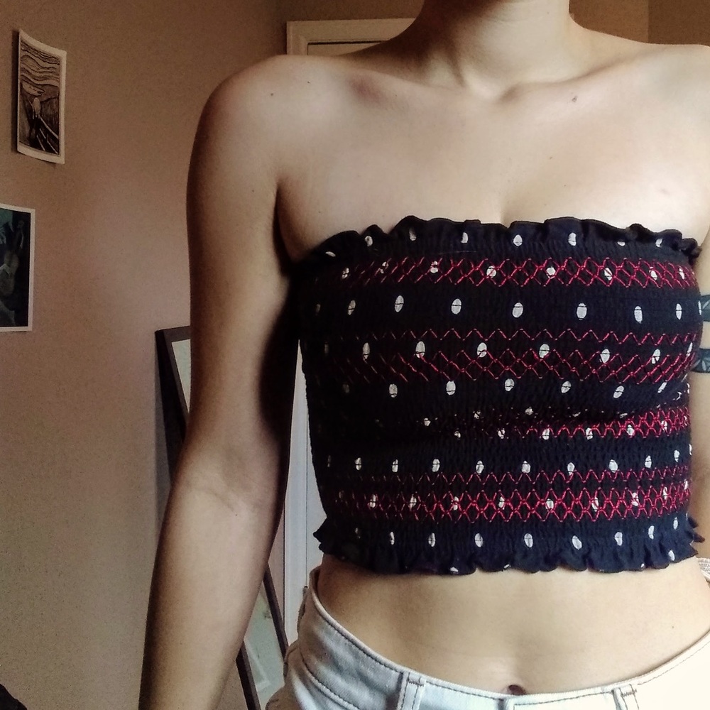 Hollister Co Ruched Tube Top